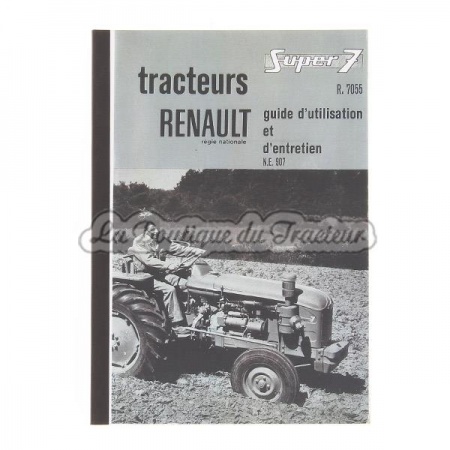 Guide d´utilisation et d´entretien Renault 7055 Super 7