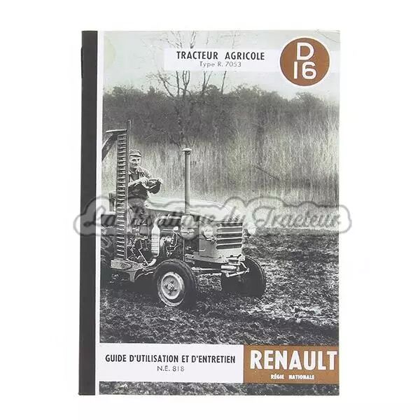 Guide d�utilisation et d�entretien Renault D16