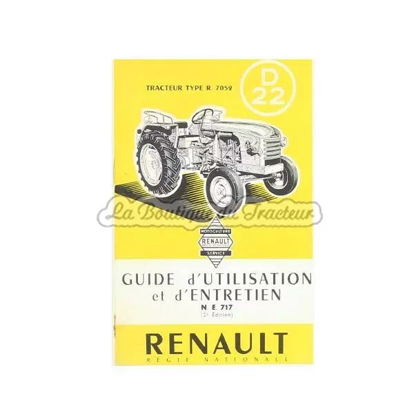 Guide d�utilisation et d�entretien Renault D22