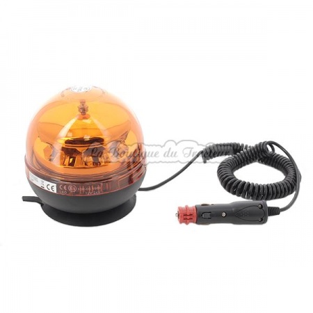 Gyrophare à LED rotatif magnétique, 12/24V