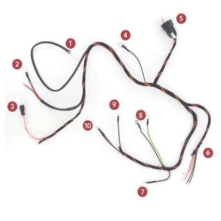 Haz electrico para tractores Massey Ferguson 35, 835, FE35. Reemplaza la referencia OEM: 833060K.