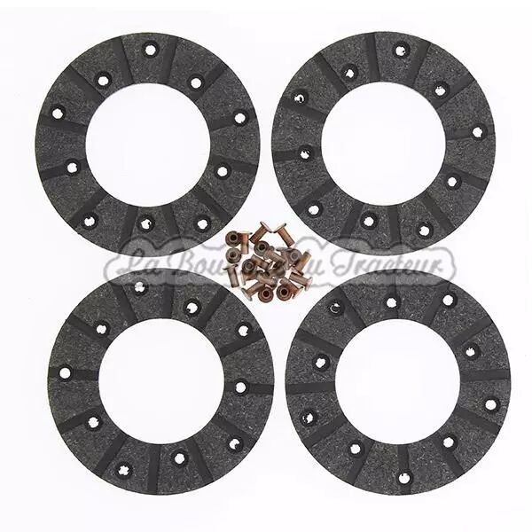 IH BD series brake lining set w/ rivets