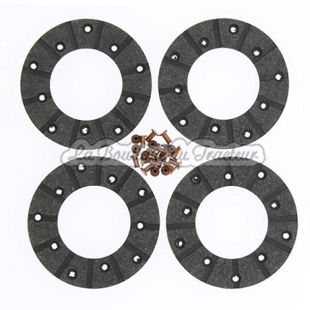 IH BD series brake lining set w/ rivets