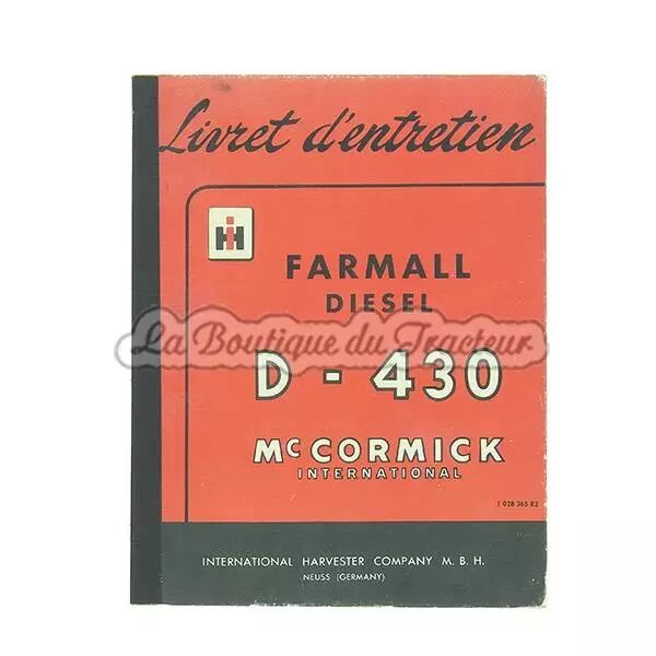 IH D430 user�s manual