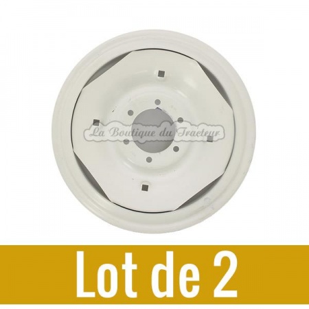 Jantes avant 4.00-19 TEA20, TED20, Fordson Major (la paire)