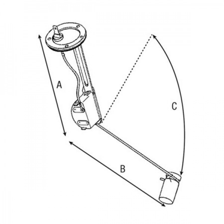 Jauge (flotteur) de réservoir Ford 5000, 6000, 7000 (OEM : D8NN9A316DB)