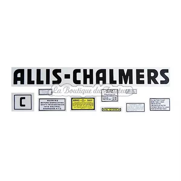 Jeu d�autocollants ALLIS-CHALMERS C