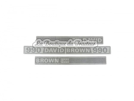 Jeu d\'autocollants DAVID BROWN 990 Case