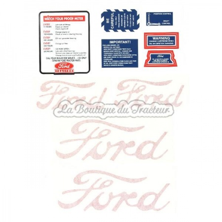 Jeu d´autocollants FORD 8N 8N4749D