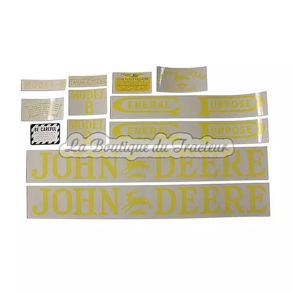 Jeu d�autocollants JOHN-DEERE B 1�mod�le
