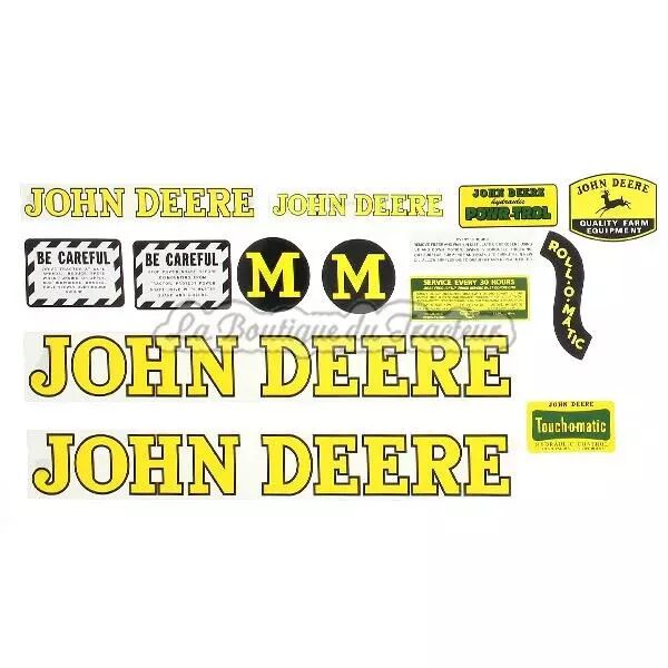 Jeu d�autocollants JOHN-DEERE M