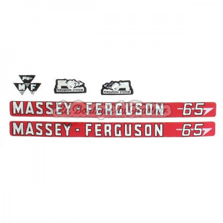Jeu d´autocollants Massey Ferguson 65 (5 pièces)