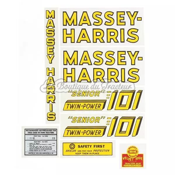 Jeu d�autocollants MASSEY-HARRIS 101 SENIOR