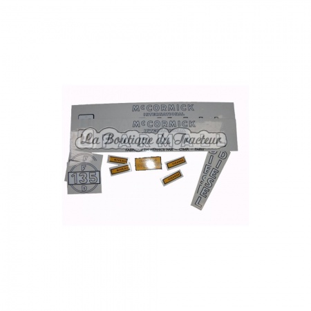 Jeu d´autocollants McCormick Farmall F135D (11 pièces)