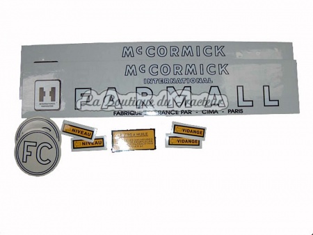 Jeu d´autocollants McCormick Farmall FC (9 pièces)