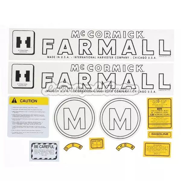 Jeu d�autocollants McCormick FARMALL M