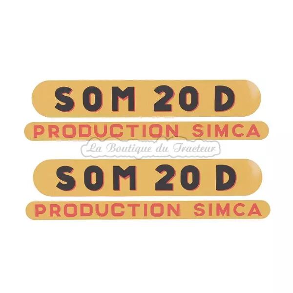 Jeu d�autocollants SOMECA 20 D (2 pi�ces)
