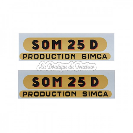 Jeu d´autocollants SOMECA SOM25D (2 pièces)