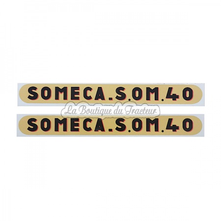 Jeu d´autocollants SOMECA SOM40 (2 pièces)