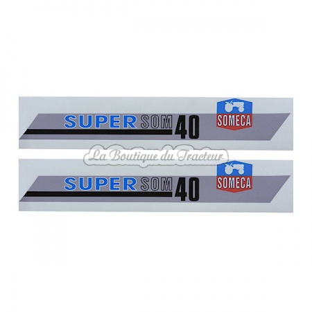 Jeu d\'autocollants SUPER SOM40 (2 pièces)