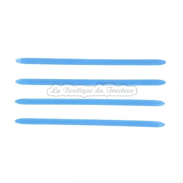 Jeu de 4 baguettes de calandre bleues Renault D30, N71, E71, V71