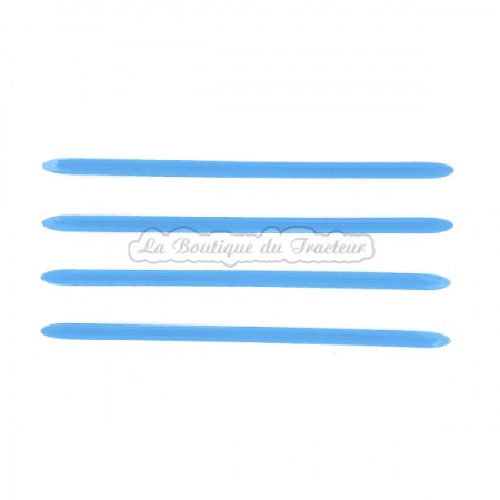 Jeu de 4 baguettes de calandre bleues Renault D30, N71, E71, V71