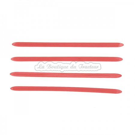 Jeu de 4 baguettes de calandre rouges Renault E30, N31, E31, V31