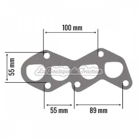 Joints de collecteur Ferguson essence, la paire (OEM: 825194M1)