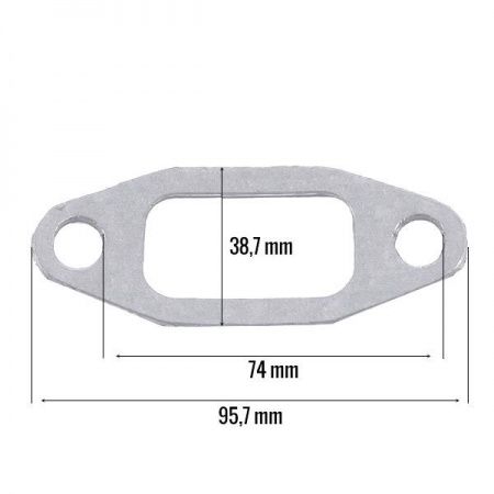 Junta de colector de escape RENAULT D22, N72 para motor MWM AKD12/112