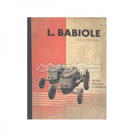 Libro de mantenimiento BABIOLE BABI203