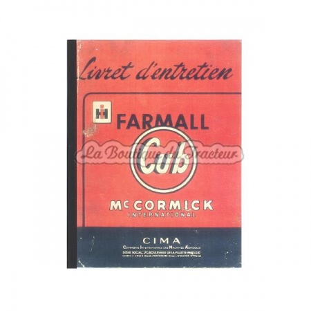 Libro de mantenimiento FARMALL CUB