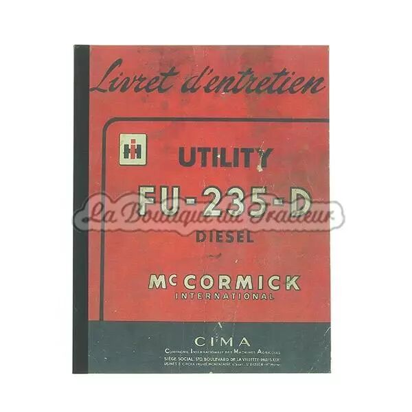 Libro de mantenimiento FU235D UTILITY
