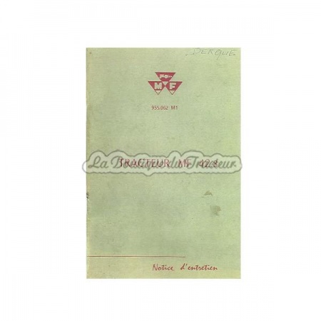 Libro de mantenimiento para MF 42.8
