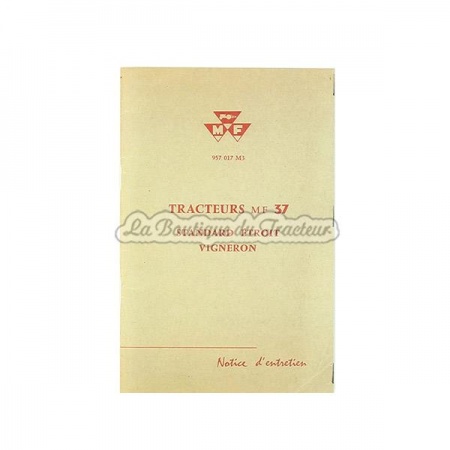 Libro de mantenimiento para MF37