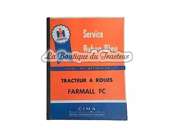 Libro de reparacion y mantenimiento para tractores Farmall FC