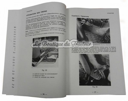 Libro de utilisacion para tractores MASSEY FERGUSON 122