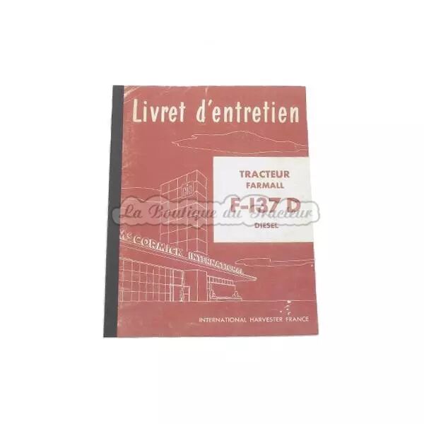 Livret d�entretien F137D
