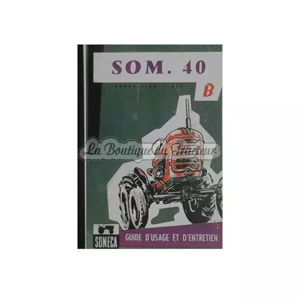 Livret d�entretien SOM 40 B