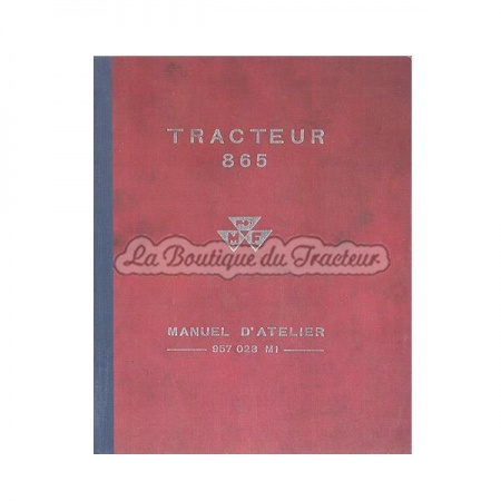 Manuel d´atelier Massey Ferguson 865