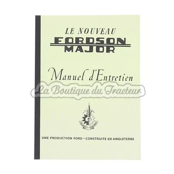 Manuel d�entretien Fordson Major