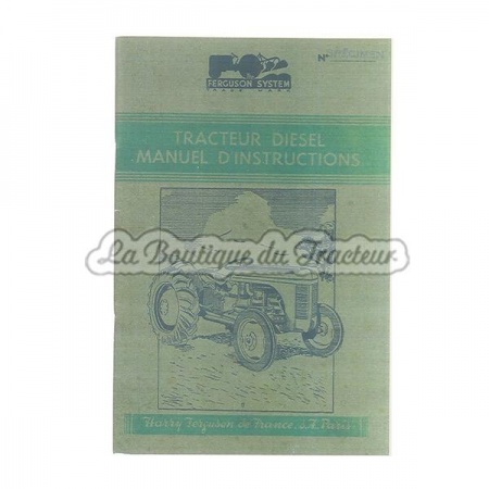 Manuel d´instruction Ferguson diesel
