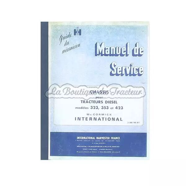 Manuel de r�paration 323, 353, 423