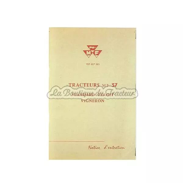 MASSEY FERGUSON 37 User�s manual