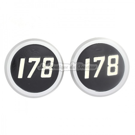 Médaillon de capot MF 178 (la paire)