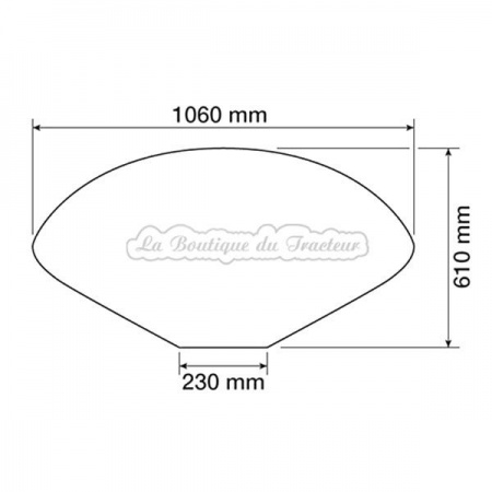 MF 35/37/42/TEA rear fender without bracket