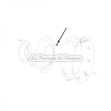 MF 9/16 rear wheel nut