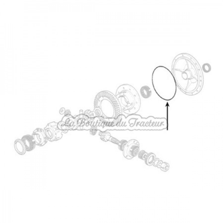 MF trumpet housing gasket 183254