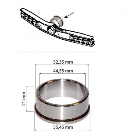 MF140 trunion pin front bush first model