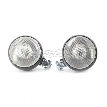 on tube mounted headlamp 24 diam. Black the set