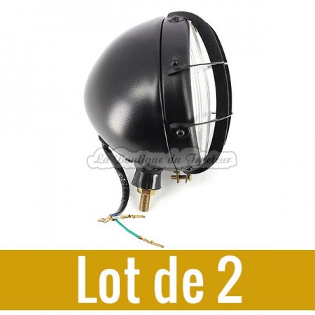 Phares avant tracteur avec grille  (la paire)